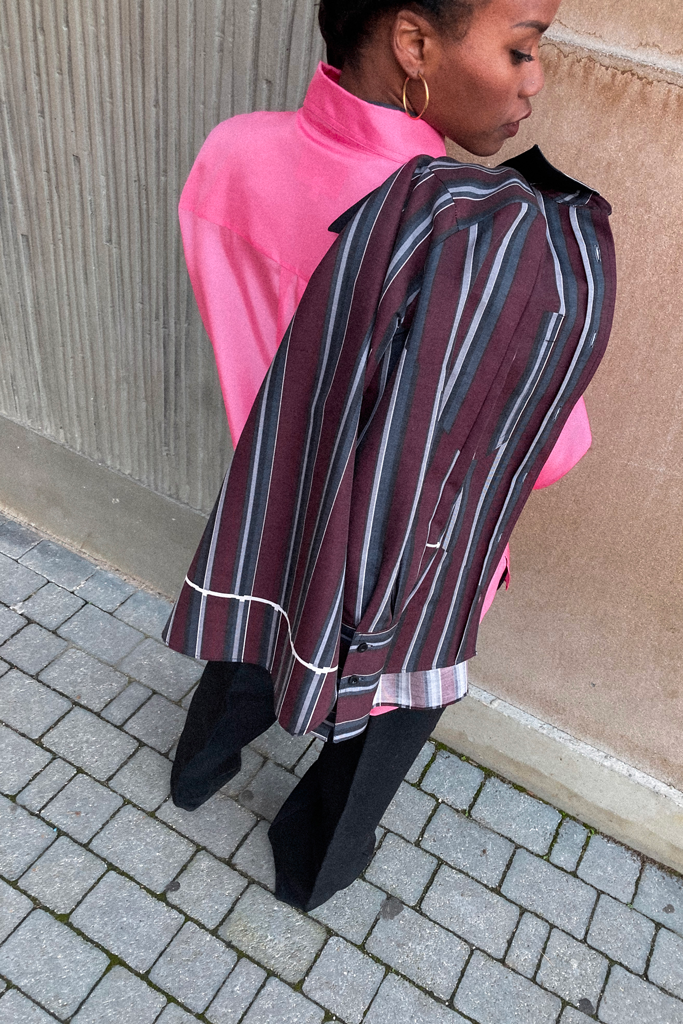 La Chemise Simba - Mahogany rayé