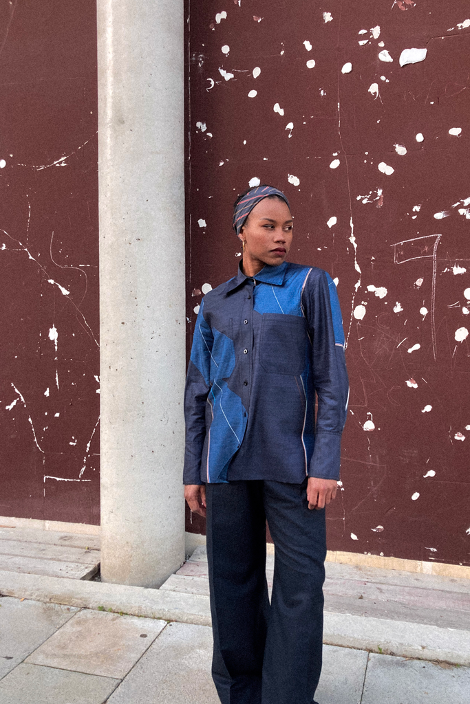 La Chemise Simba - Bleu diagonale