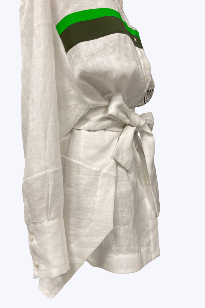 Le chemisier Caterra - Blanc lin