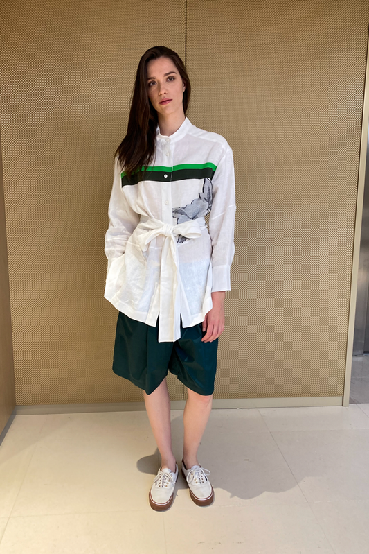 Le chemisier Caterra - Blanc lin