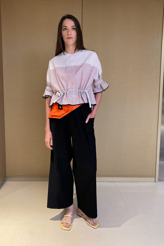 La blouse Barsaloï - Orange Marine