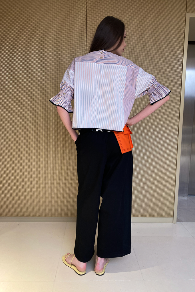 La blouse Barsaloï - Orange Marine