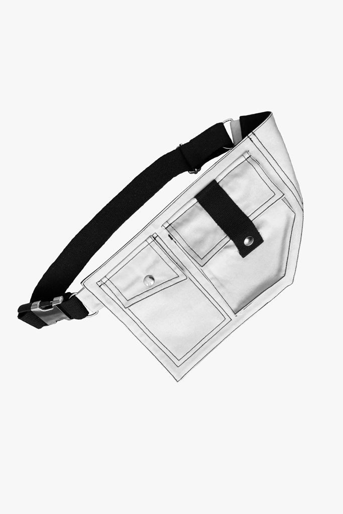 Le sac multi-poches Amboseli - Beige Noir