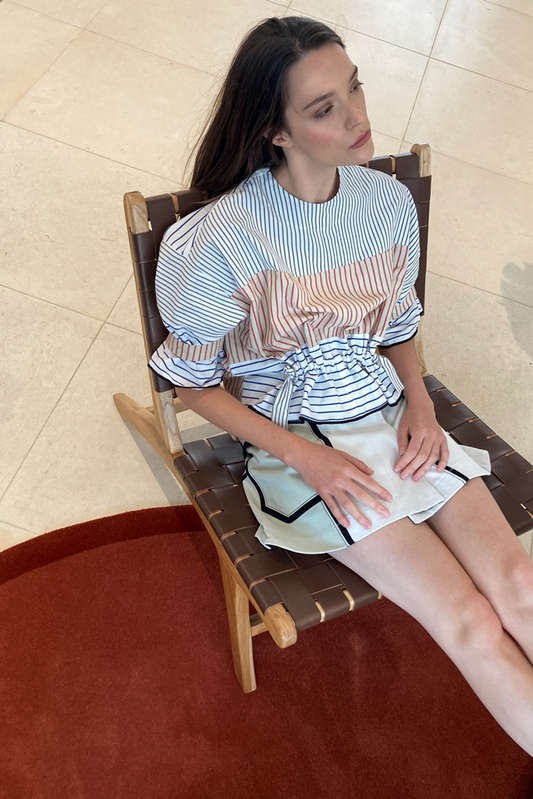 La blouse Barsaloï - Gris Rose