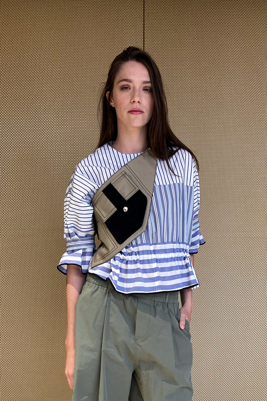 Le sac multi-poches Amboseli - Beige Noir