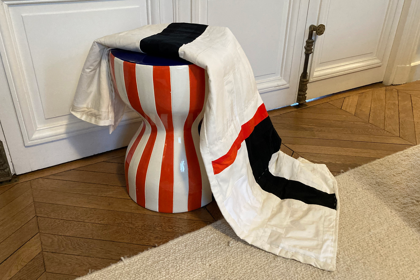 Le plaid upcyclé - Petit Mondrian