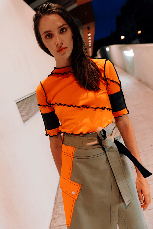 Le top Jovila - Orange uni