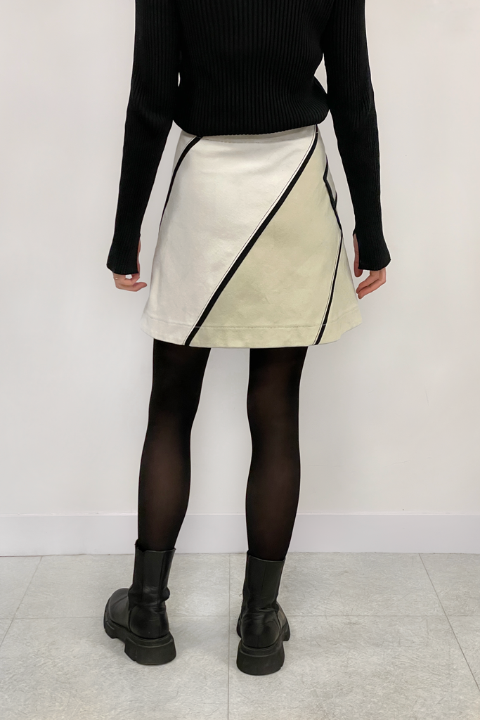 La Jupe Galanema - Denim blanc beige