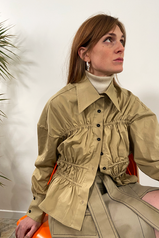 Le Chemisier Clema - Beige chaud