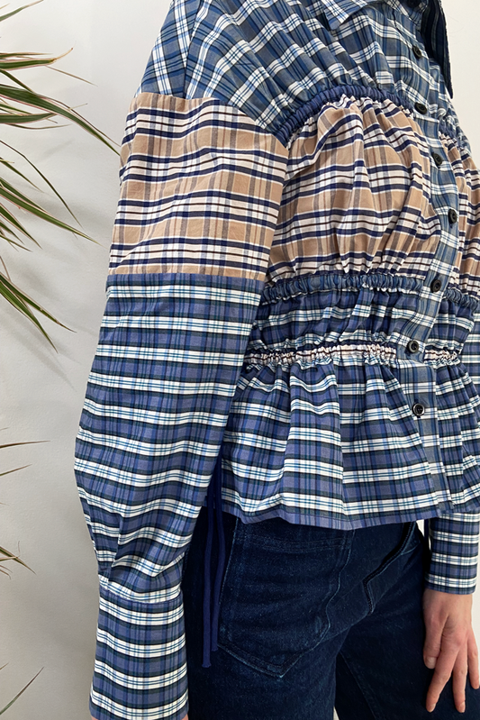 Le Chemisier Clema - Bleu beige