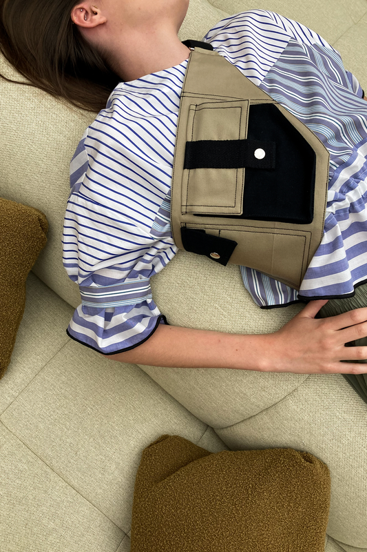 Le sac multi-poches Amboseli - Beige Noir