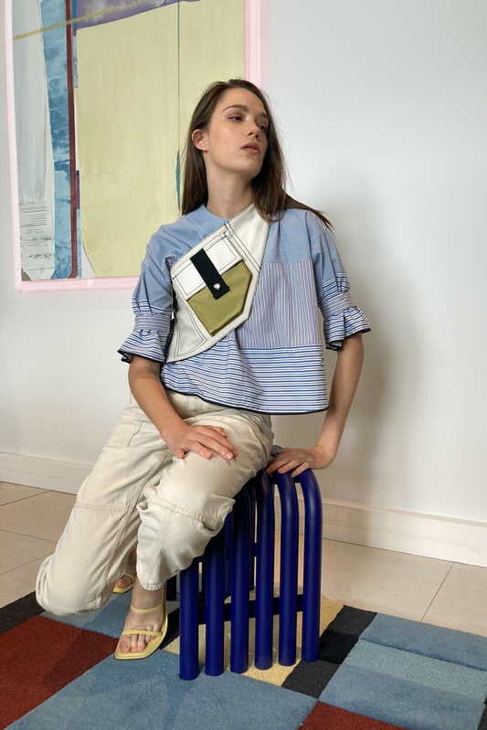 La blouse Barsaloï - Bleus