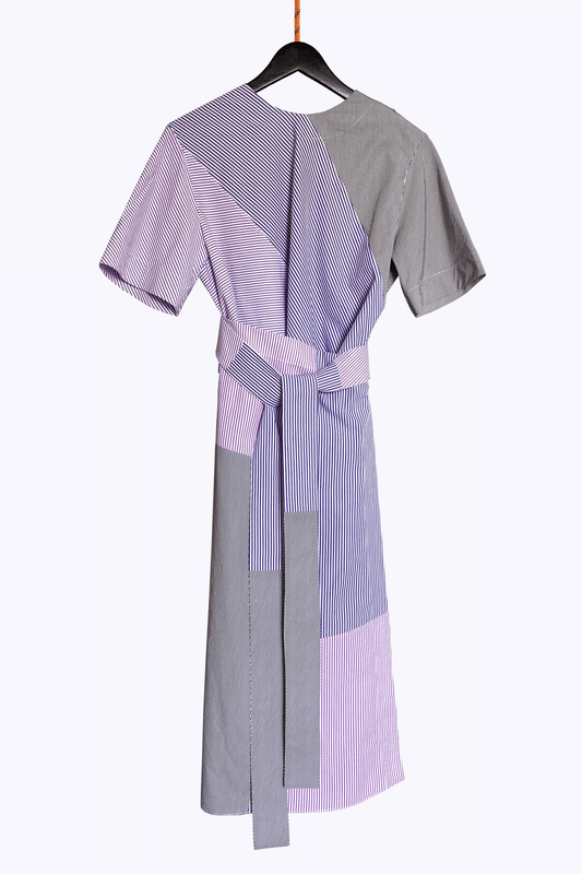 La robe Riara - Parme rayé