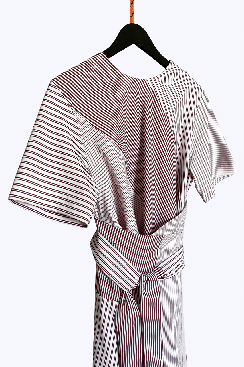 La robe Riara - Mahogany rayé
